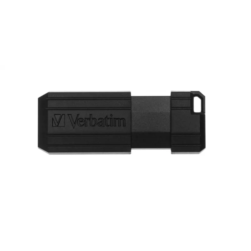 Verbatim PinStripe - USB Drive 32 GB - Black, 32 GB, USB Type-A, 2.0, 10 MB/s, Slide, Black