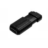 Verbatim PinStripe - USB Drive 32 GB - Black, 32 GB, USB Type-A, 2.0, 10 MB/s, Slide, Black