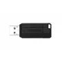 Verbatim PinStripe - USB Drive 64 GB - Black, 64 GB, USB Type-A, 2.0, 10 MB/s, Slide, Black