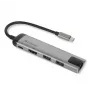 Verbatim 49141 laptop dock/port replicator USB 3.2 Gen 1 (3.1 Gen 1) Type-C Black, Silver