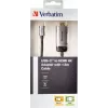 Verbatim 49144 video cable adapter 1.5 m USB Type-C HDMI Black, Silver