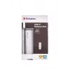 Verbatim USB-C Multiport Hub Four port USB 3.2 Gen 1, USB 3.2 Gen 1 (3.1 Gen 1) Type-C, USB 3.2 Gen 1 (3.1 Gen 1) Type-A, 5000 Mbit/s, Grey, Aluminium, Plastic, 0.15 m
