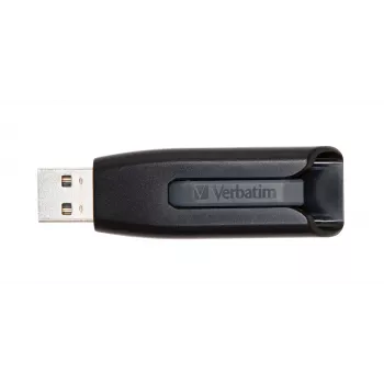 Verbatim V3 - USB 3.0 Drive 256 GB - Black, 256 GB, USB Type-A, 3.2 Gen 1 (3.1 Gen 1), Slide, 10 g, Black
