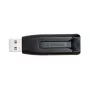 Verbatim V3 - USB 3.0 Drive 64 GB - Black, 64 GB, USB Type-A, 3.2 Gen 1 (3.1 Gen 1), Capless, Black, Grey