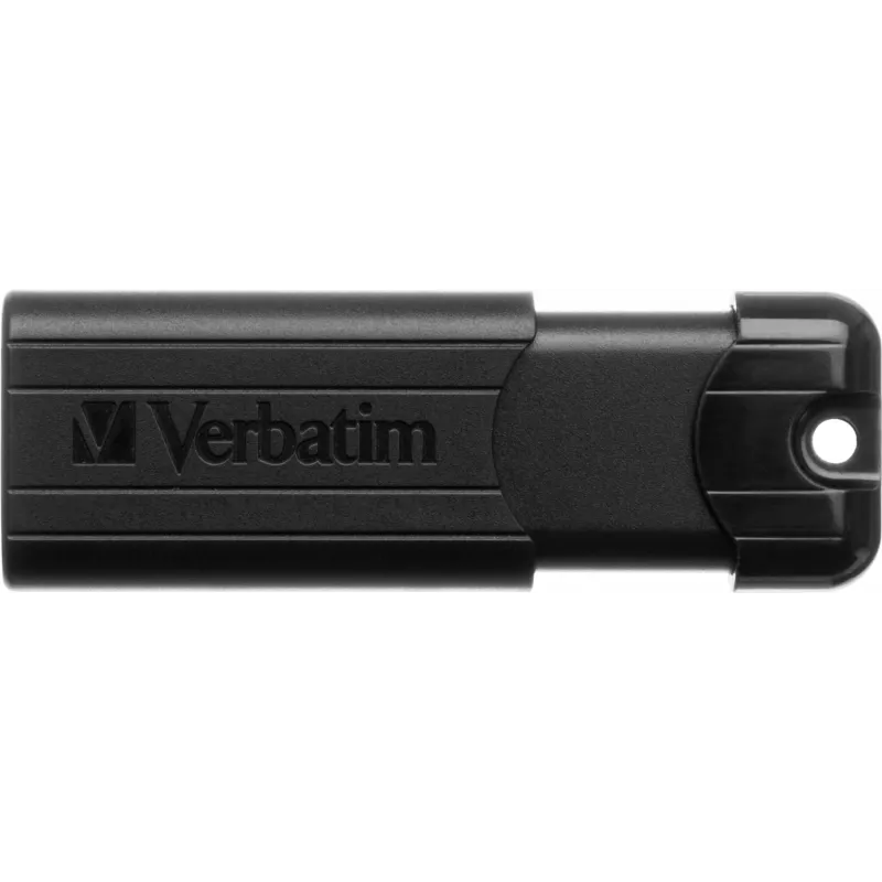 Verbatim PinStripe 3.0 - USB 3.0 Drive 256GB  - Black, 256 GB, USB Type-A, 3.2 Gen 1 (3.1 Gen 1), Slide, 7 g, Black