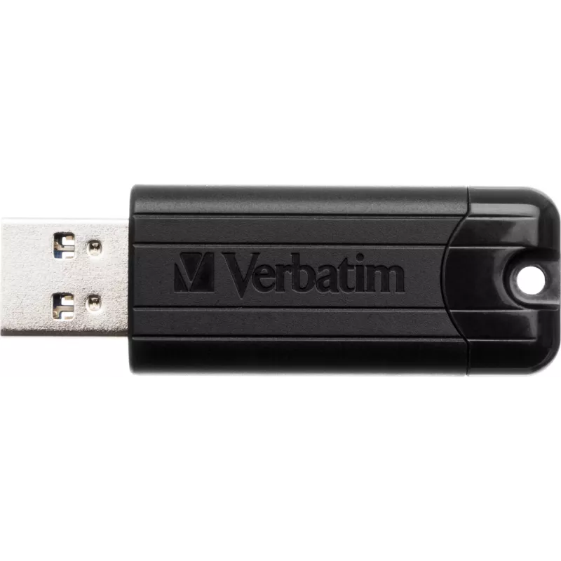 Verbatim PinStripe 3.0 - USB 3.0 Drive 256GB  - Black, 256 GB, USB Type-A, 3.2 Gen 1 (3.1 Gen 1), Slide, 7 g, Black