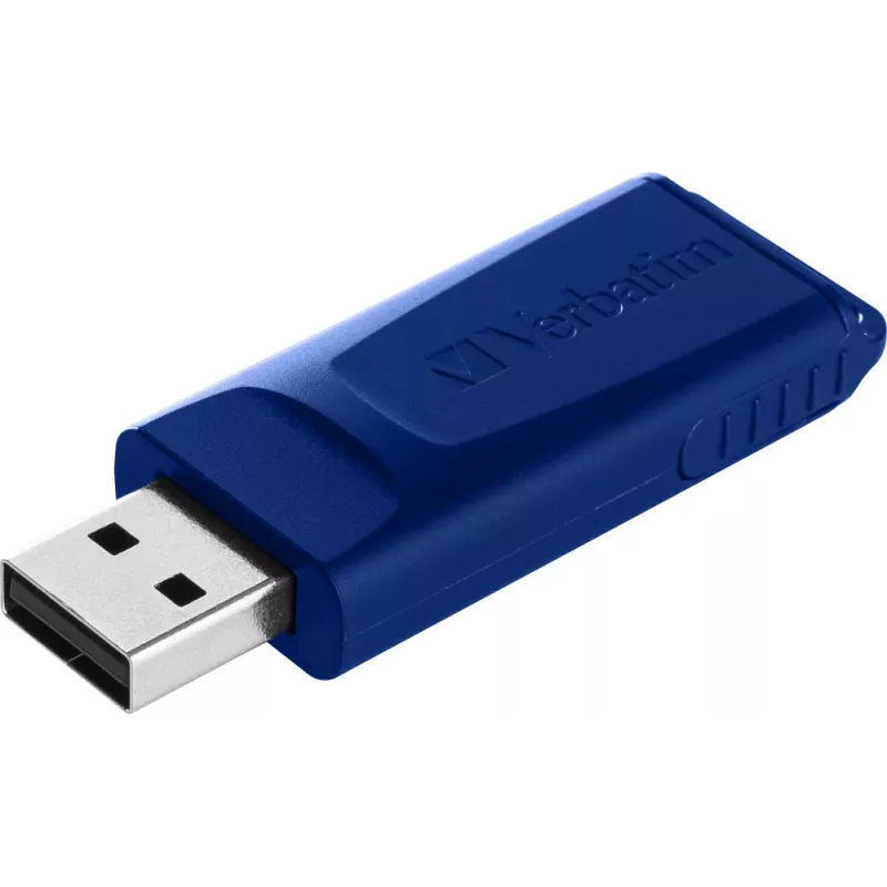 Verbatim Slider - USB Drive - 2x32 GB - Blue/Red, 32 GB, USB Type-A, 2.0, Slide, 8 g, Blue, Red