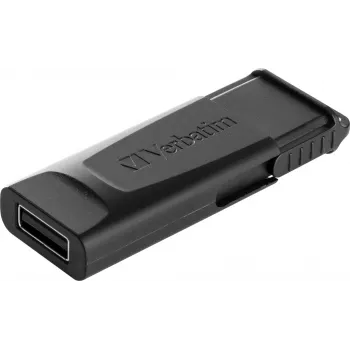 Verbatim Slider - USB Drive 128GB - Black, 128 GB, 2.0, Slide, 8 g, Black