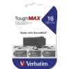 Verbatim ToughMAX - USB Drive 16 GB - Black, 16 GB, USB Type-A, 2.0, Cap, 7 g, Black