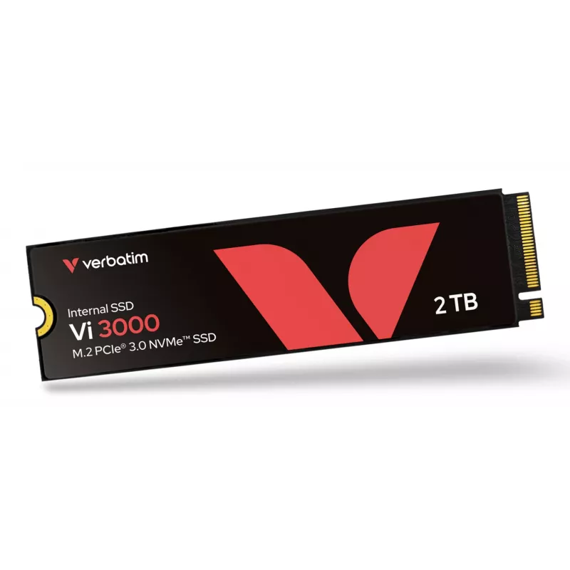 Verbatim Vi3000 PCIe NVMe M.2 SSD 2TB, 2 TB, M.2, 3100 MB/s
