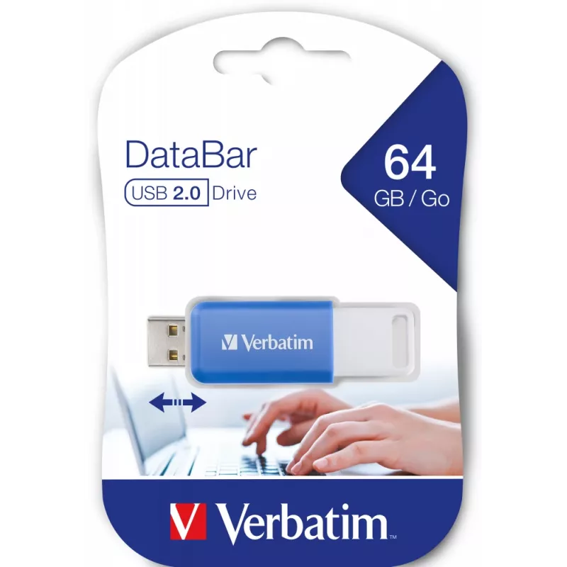Verbatim V DataBar USB flash drive 64 GB USB Type-A 2.0 Blue