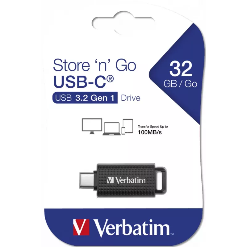 Verbatim Store 'n' Go USB flash drive 32 GB USB Type-C 3.2 Gen 1 (3.1 Gen 1) Black