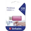 Verbatim PinStripe USB flash drive 128 GB USB Type-A 2.0 Pink