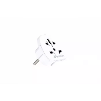 Verbatim 49541 power plug adapter Universal Type E/F hybrid White