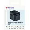 Verbatim 49543 power plug adapter Universal Black