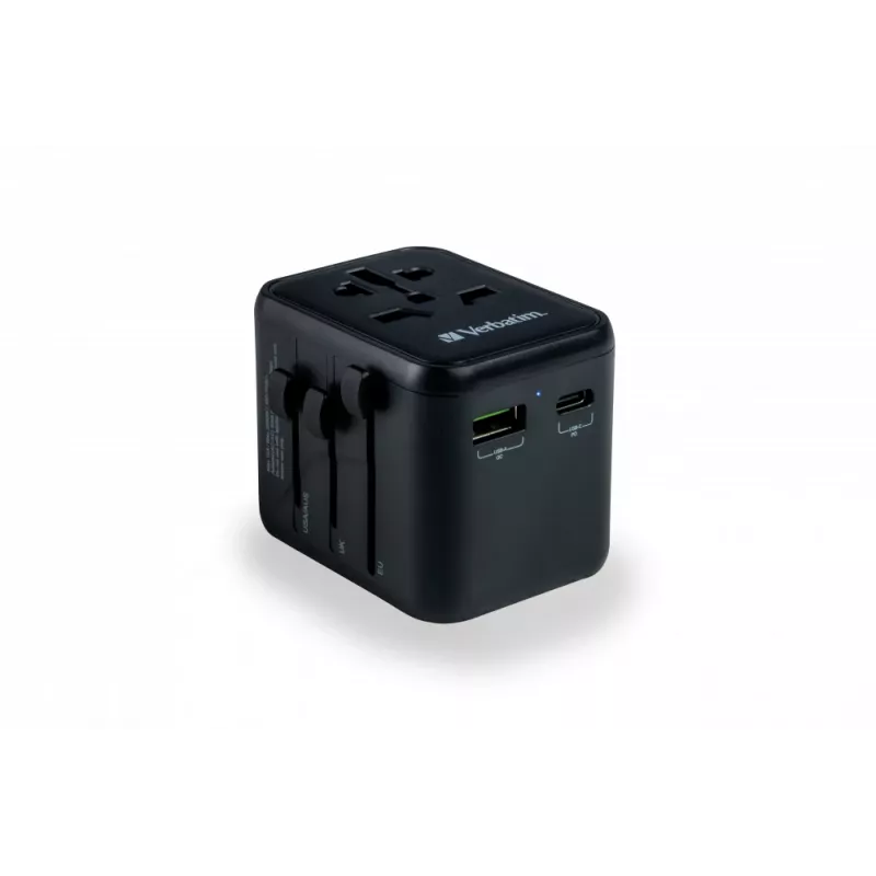 Verbatim 49544 power plug adapter Universal Black
