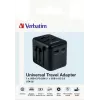 Verbatim 49544 power plug adapter Universal Black