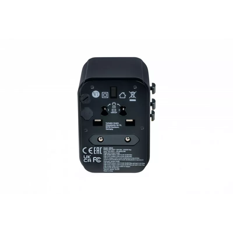 Verbatim 49545 power plug adapter Universal