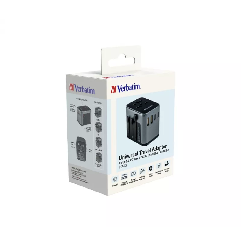 Verbatim 49545 power plug adapter Universal