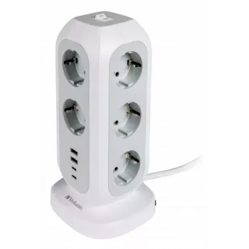Verbatim 49547 power extension 11 AC outlet(s) Indoor White