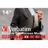 Verbatim 49591 computer monitor 35.6 cm (14 inch) 1920 x 1080 pixels Full HD LCD Touchscreen Black