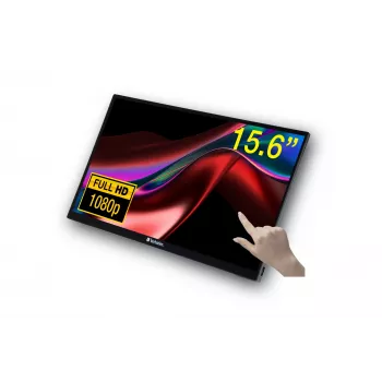 Verbatim 49592 computer monitor 39.6 cm (15.6 inch) 1920 x 1080 pixels Full HD LCD Touchscreen Black