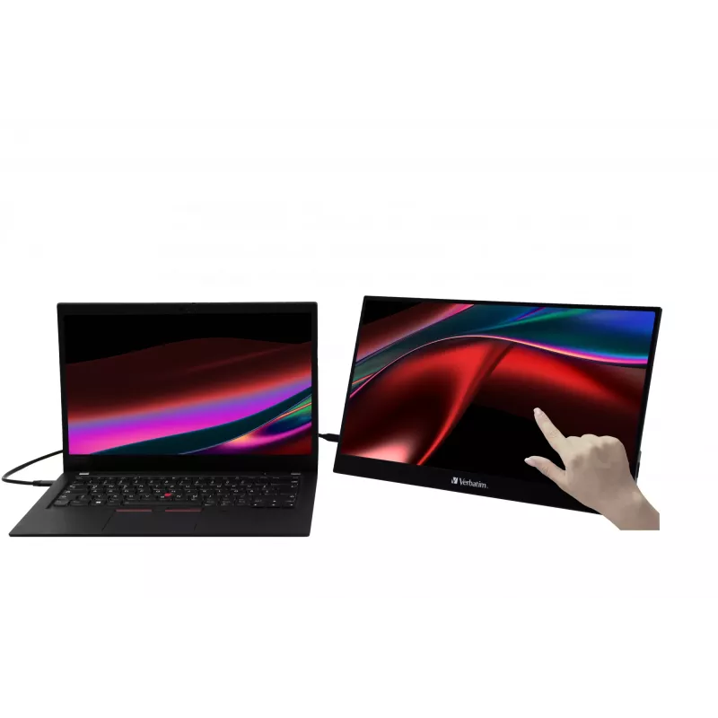 Verbatim 49593 computer monitor 43.9 cm (17.3 inch) 1920 x 1080 pixels Full HD LCD Touchscreen Black