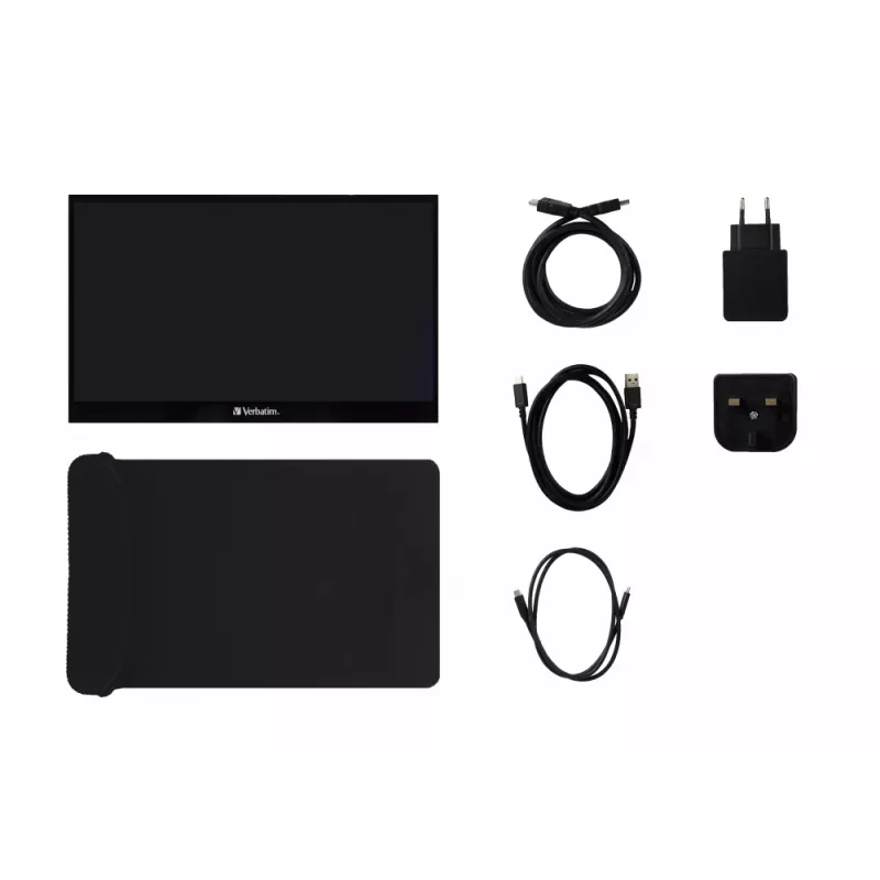 Verbatim 49593 computer monitor 43.9 cm (17.3 inch) 1920 x 1080 pixels Full HD LCD Touchscreen Black