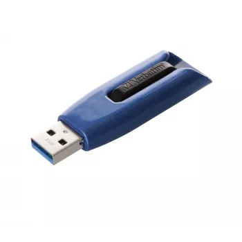 Verbatim V3 MAX - USB 3.0 Drive 32 GB - Blue, 32 GB, USB Type-A, 3.2 Gen 1 (3.1 Gen 1), 175 MB/s, Slide, Blue