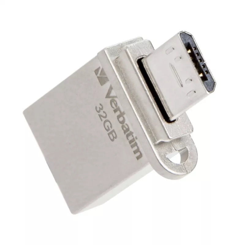 Verbatim Store 'n' Go OTG Micro USB flash drive 32 GB USB Type-A / Micro-USB 3.2 Gen 1 (3.1 Gen 1) Silver