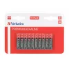 Verbatim AAA Alkaline Batteries, 1.5V, 10pcs Verbatim black / V49874