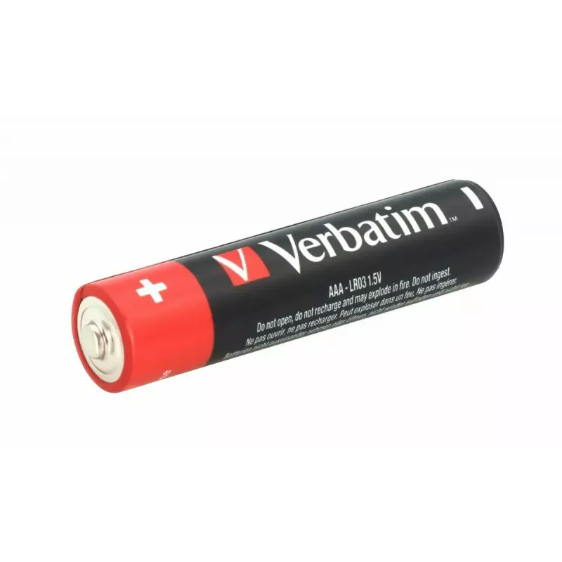 Verbatim AAA Alkaline Batteries, 1.5V, 10pcs Verbatim black / V49874