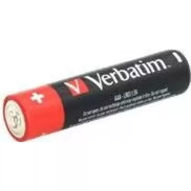 Verbatim AAA Alkaline Batteries, 1.5V, 10pcs Verbatim black / V49874