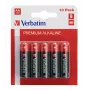 Verbatim AA Alkaline Batteries, Single-use battery, AA, Alkaline, 1.5 V, 10 pc(s), Black, Red