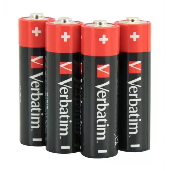 Verbatim AA Alkaline Batteries, Single-use battery, AA, Alkaline, 1.5 V, 10 pc(s), Black, Red