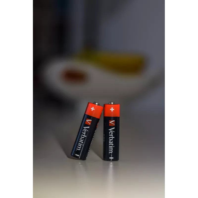 Verbatim AA Alkaline Batteries, Single-use battery, AA, Alkaline, 1.5 V, 10 pc(s), Black, Red