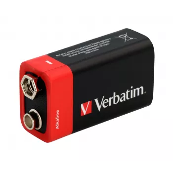 Verbatim 9V Alkaline Batteries, Single-use battery, Alkaline, 9 V, 1 pc(s), Multicolour, 46 g