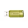 Verbatim Store 'n' Go PinStripe USB 2.0 Drive 32 GB, Eucalyptus Green