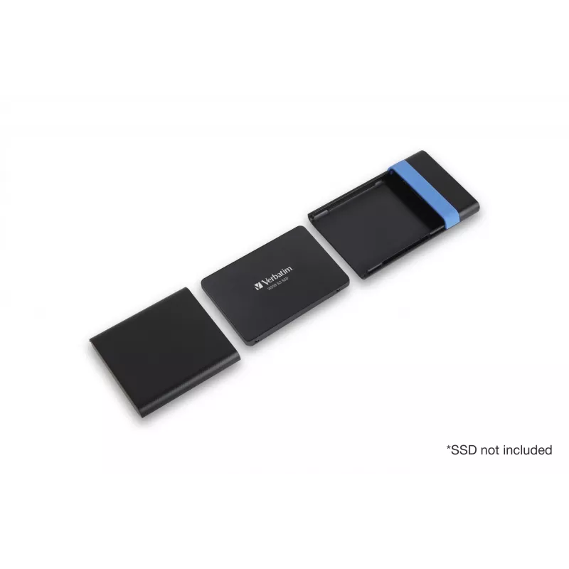 Verbatim Store'N'Go Enclosure Kit HDD/SSD enclosure Black, Blue 2.5 inch