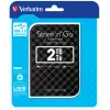Verbatim Store 'n' Go USB 3.0 Hard Drive 2TB Black, 2 TB, 3.2 Gen 1 (3.1 Gen 1), 5400 RPM, Black