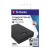 Verbatim Fingerprint Secure Portable Hard Drive 2TB, 2 TB, 3.2 Gen 1 (3.1 Gen 1), Black