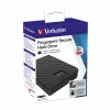 Verbatim Fingerprint Secure Portable Hard Drive 2TB, 2 TB, 3.2 Gen 1 (3.1 Gen 1), Black