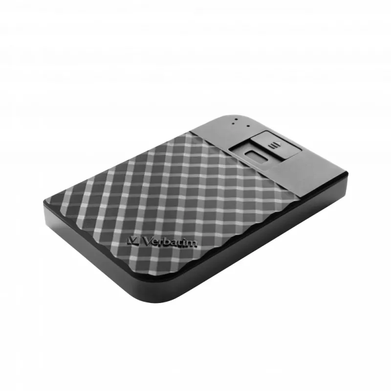 Verbatim Fingerprint Secure Portable Hard Drive 2TB, 2 TB, 3.2 Gen 1 (3.1 Gen 1), Black