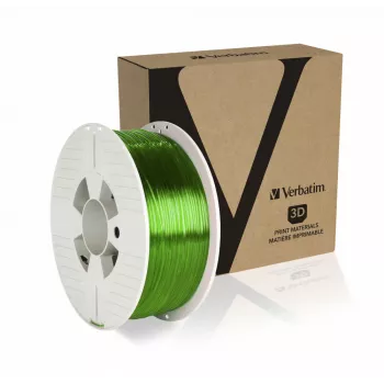 Verbatim 55057 3D printing material Polyethylene Terephthalate Glycol (PETG) Green, Transparent 1 kg
