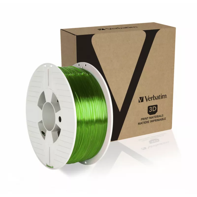 Verbatim 55057 3D printing material Polyethylene Terephthalate Glycol (PETG) Green, Transparent 1 kg