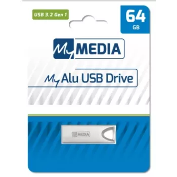 MyMedia MyAlu USB 3.2 Gen 1 USB flash drive 64 GB USB Type-A 3.2 Gen 1 (3.1 Gen 1) Silver