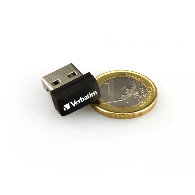 Verbatim Store 'n' Stay NANO - USB Drive 32 GB - Black, 32 GB, USB Type-A, 2.0, 10 MB/s, Capless, Black