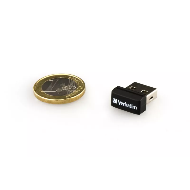 Verbatim Store 'n' Stay NANO - USB Drive 32 GB - Black, 32 GB, USB Type-A, 2.0, 10 MB/s, Capless, Black