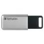 Verbatim Secure Pro - USB 3.0 Drive 64 GB - Silver, 64 GB, USB Type-A, 3.2 Gen 1 (3.1 Gen 1), 35 MB/s, Cap, Black, Grey