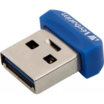 Verbatim Store 'n' Stay NANO - USB 3.0 Drive 16 GB - Blue, 16 GB, USB Type-A, 2.0, Cap, 3 g, Blue